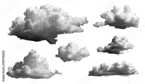 Fototapeta Naklejka Na Ścianę i Meble -  Gray clouds in a black sky