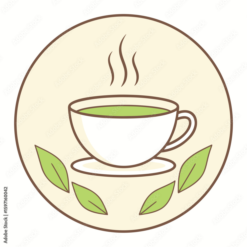 Elegant Herbal Tea Illustration for Relaxing Moments and Well-being (Vector) Elegant Herbal Tea Illustration for Relaxing Moments and Well-being (Vector)
