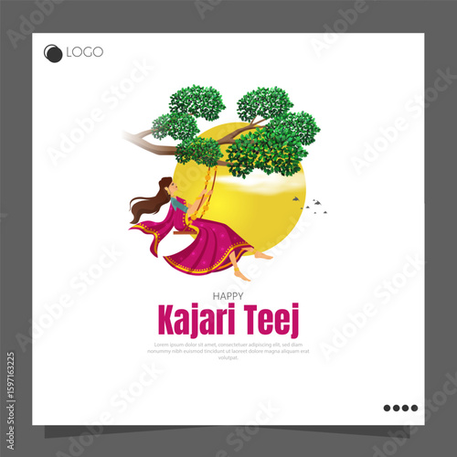 Kajari Teej, also known as Badi Teej, is a Hindu festival celebrated by married women for the well-being of their husbands.