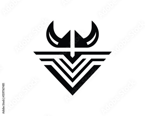 Bold Viking Emblem A Modern Take on Nordic Symbolism