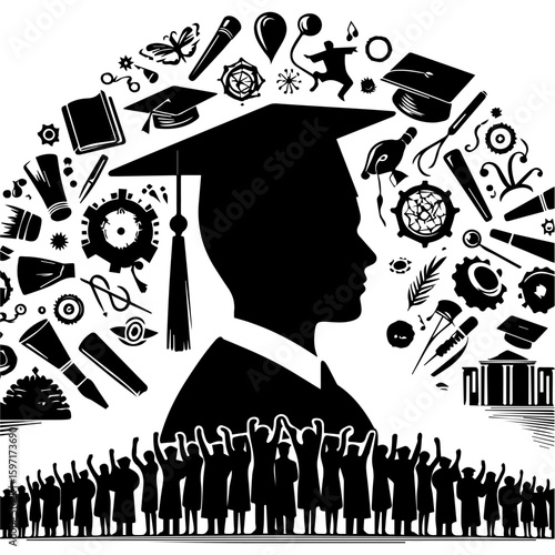 Graduate Silhouette Profile