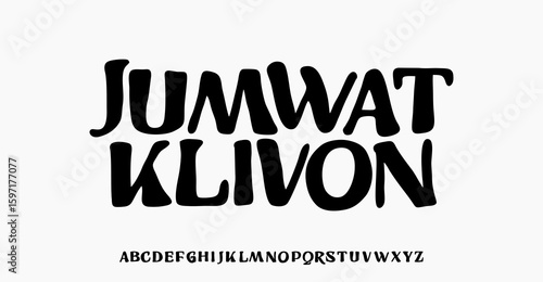 Typography urban style alphabet fonts for fashion, sport, technology, digital, movie, logo design, vector illustration, uppercase 