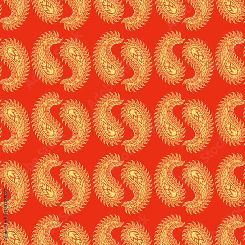 elegant paisley pattern for wallpaper background and textile beautiful paisley originated in persia and paisley is popular in Iran india scotland this paisley design is good for dress shawl scarf rida