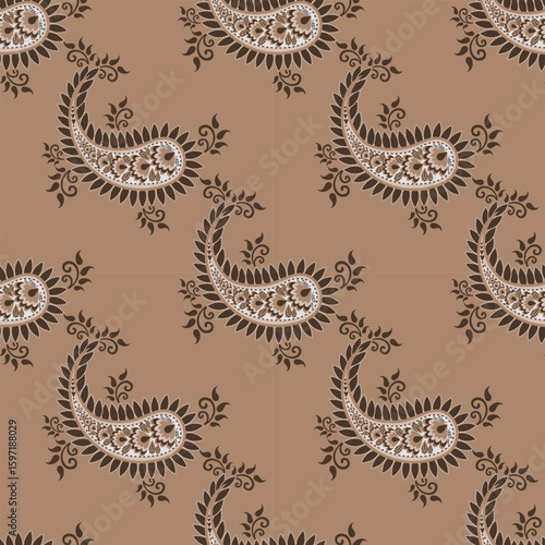 elegant paisley pattern for wallpaper background and textile beautiful paisley originated in persia and paisley is popular in Iran india scotland this paisley design is good for dress shawl scarf rida