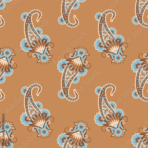 elegant paisley pattern for wallpaper background and textile beautiful paisley originated in persia and paisley is popular in Iran india scotland this paisley design is good for dress shawl scarf rida