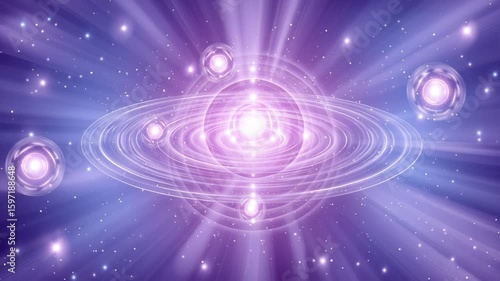 A conceptual close-up image depicting energy tuning and the law of attraction, radiating positivity and inner power.