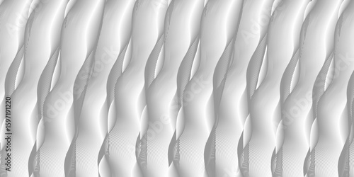 Elegant and Photorealistic White Satin Cloth Background Texture with Smooth Finish, High Contrast Shadows, and Lustrous Shine – Great for Use in Social Media Templates, Digital Art, or Magazine Layout