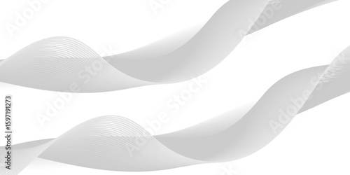The virtual image of Mobius ring geometric figure, 3d rendering. Computer digital drawing.