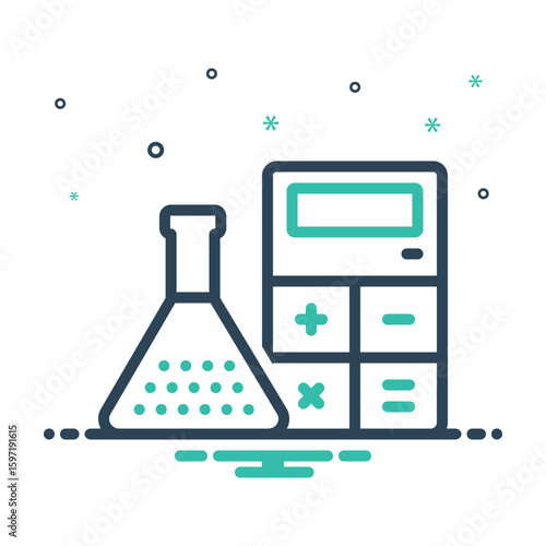 Mix icon for mathematical chemistry