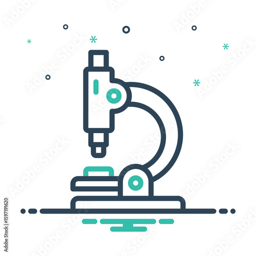 Mix icon for microscope