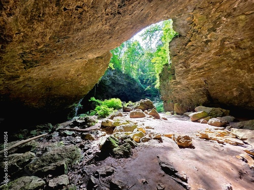 Maquoketa Caves: Hidden Cave Entrance at Maquoketa Caves State Park, Iowa