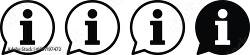 information icon set. Information icon collection. Info button. Info symbol Pro Vector
