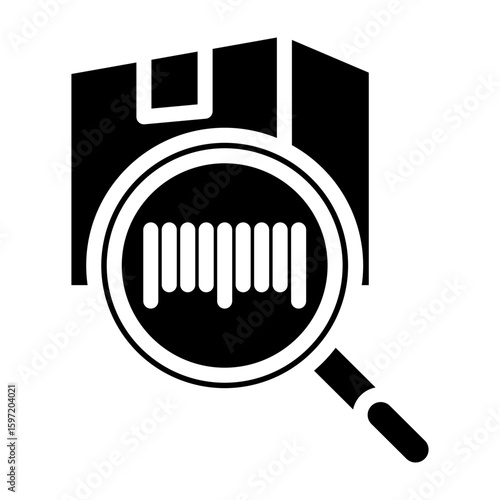 SKU Tag Vector Glyph Icon Design