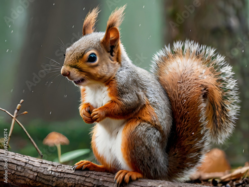squirrel eating nut