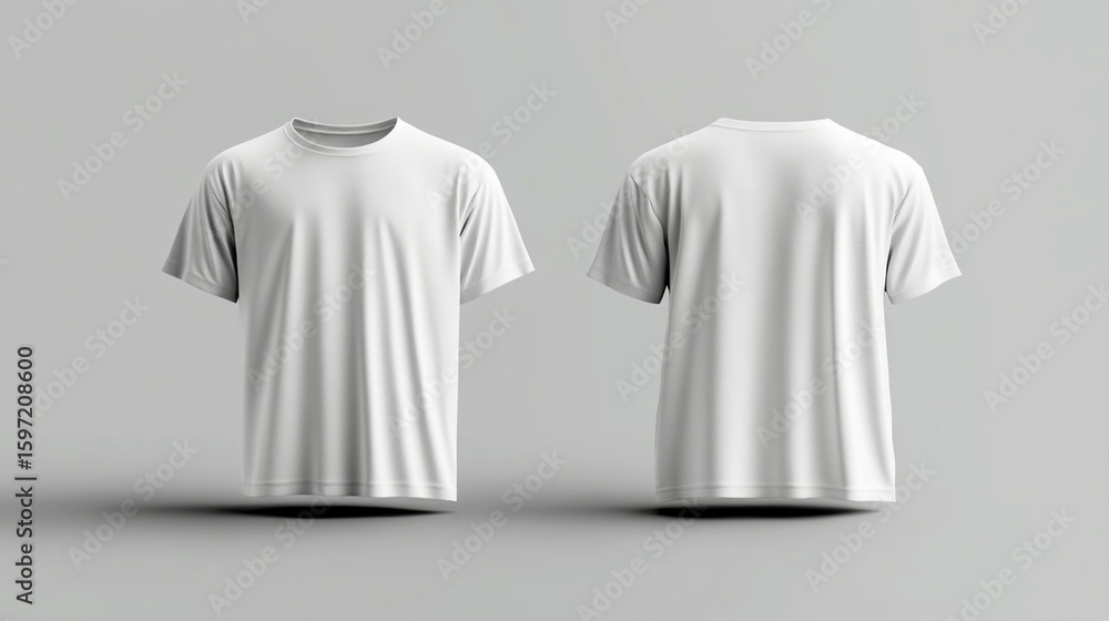 Blank White T-Shirt Mockup Blank White T-Shirt Mockup