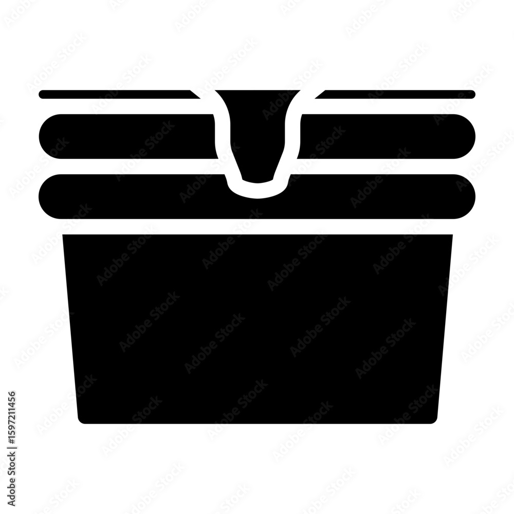 Plastic Container Vector Glyph Icon Design Plastic Container Vector Glyph Icon Design