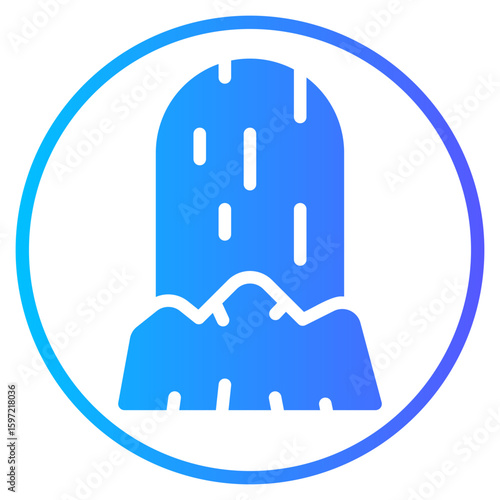 wood carving gradient icon