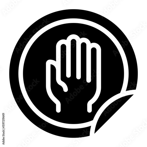badge glyph icon