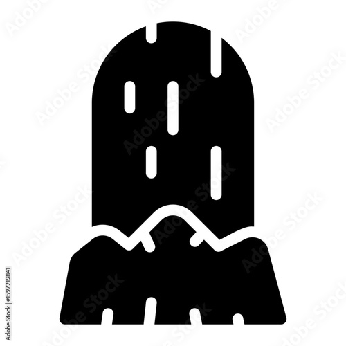 wood carving glyph icon