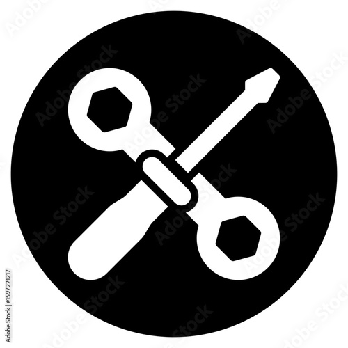 hand tools glyph icon