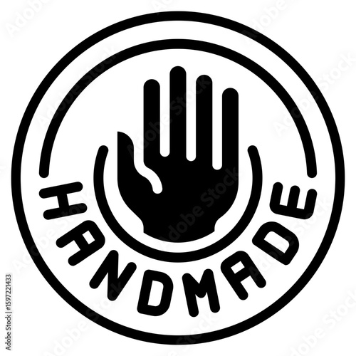 hand made glyph icon
