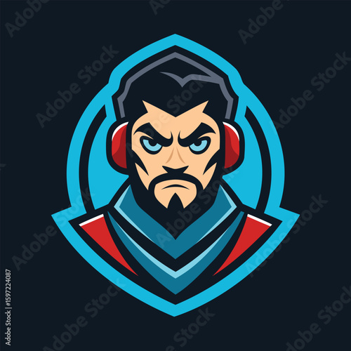 Stern Gamer Esports Mascot Logo