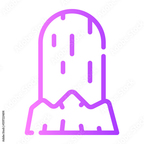 wood carving gradient icon