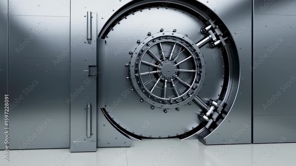 Massive bank vault door Massive bank vault door