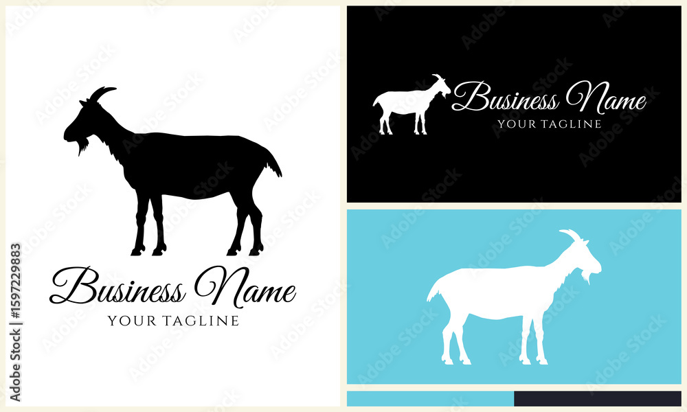 Obraz premium Goat Logo Design Variations. (6)