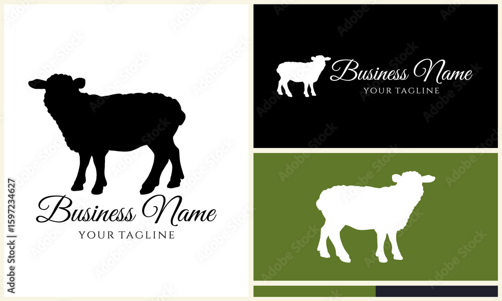 Obraz premium Sheep Logo Design Variations. (69)