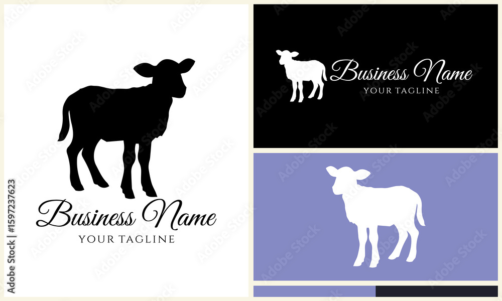 Obraz premium Lamb Logo Design Variations. (15)