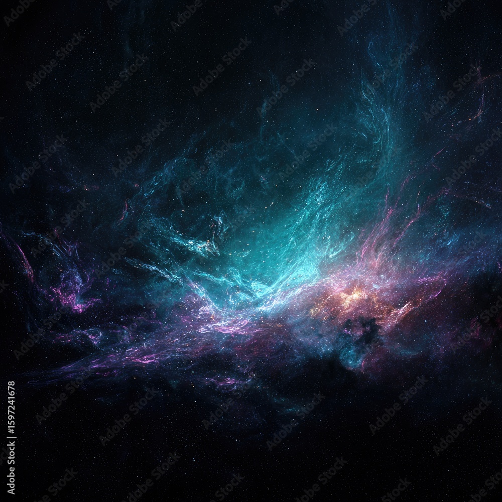 Fototapeta premium Stunning Colorful Deep Space Nebula