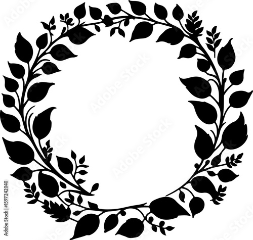 An Adobe Stock preview shows a wreath of leaves. 
