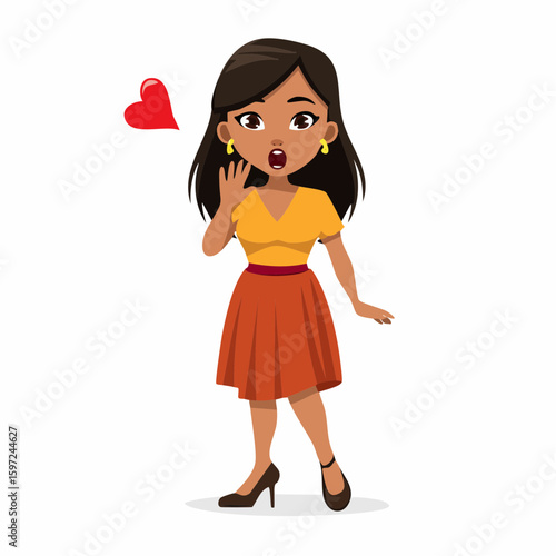 Person awkwardly reacting with raised foot near mouth, visual metaphor for saying something regrettable, in vector idiom style.