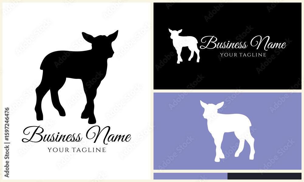 Obraz premium Lamb Logo Design Variations. (8)