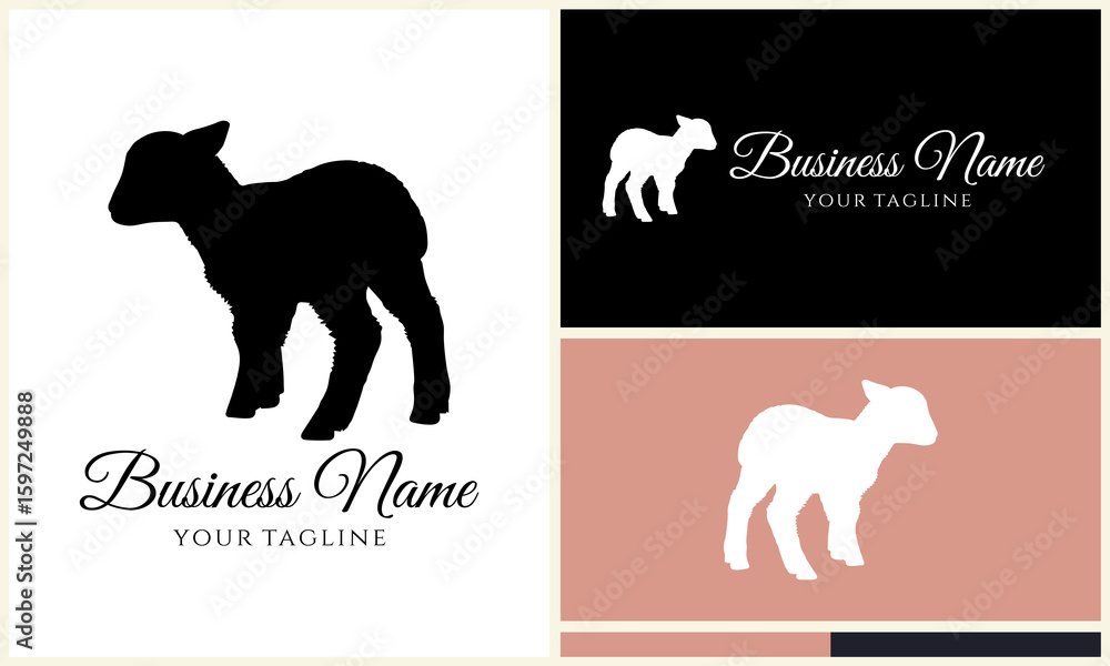 Obraz premium Lamb Logo Design Variations. (5)