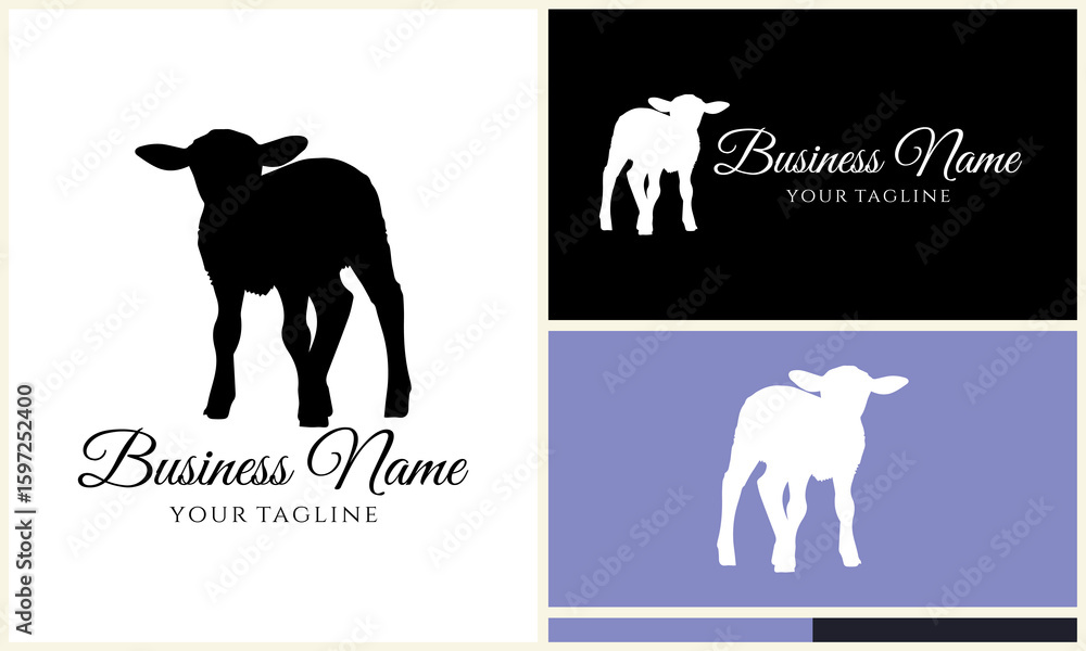 Obraz premium Lamb Logo Design Variations.