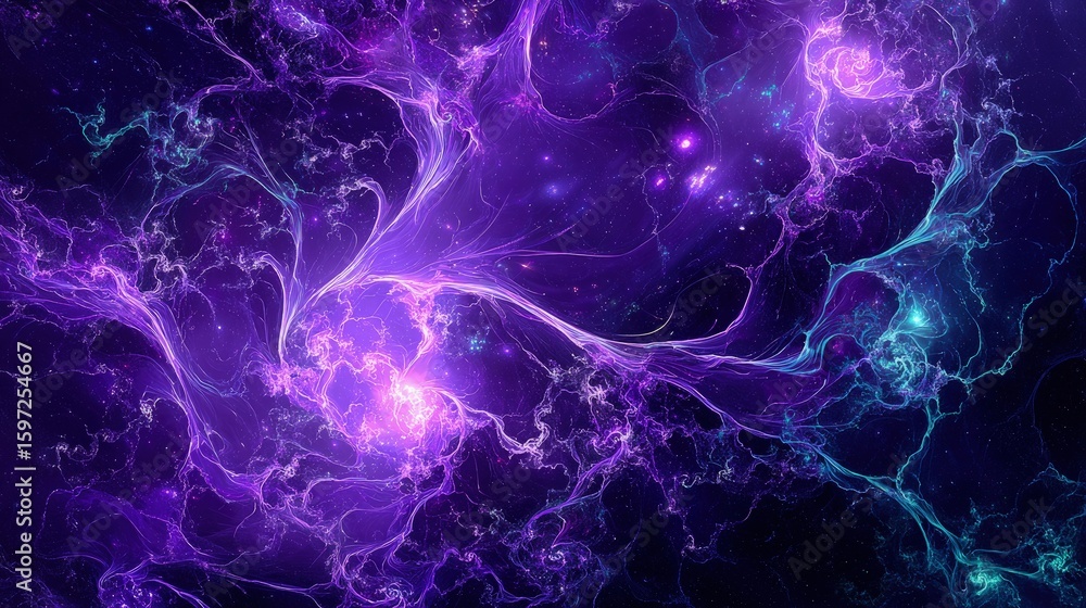 Obraz premium Abstract Colorful Cosmic Nebula