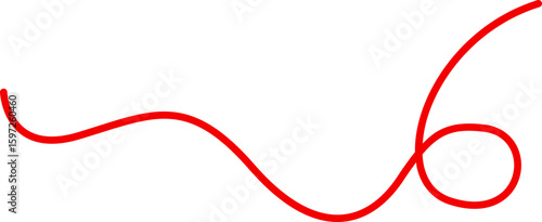Red line thread vector
