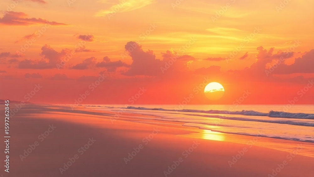 Obraz premium sunset on the beach