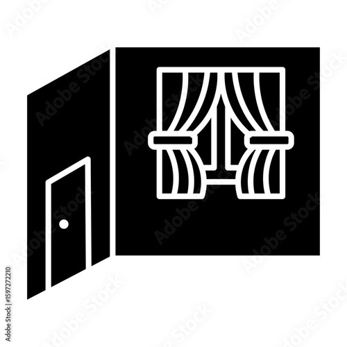 living room Solid icon