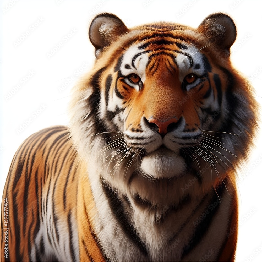 Obraz premium tiger isolated with white background