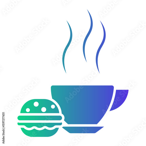 lunch Gradient icon