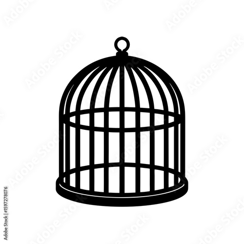 empty cage waiting   .svg