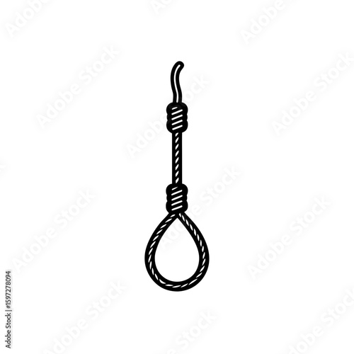 empty leash on hook      .svg