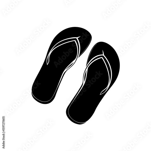 flip flop print  .svg