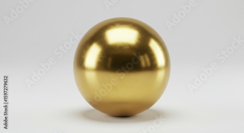 Gold sphere polished object