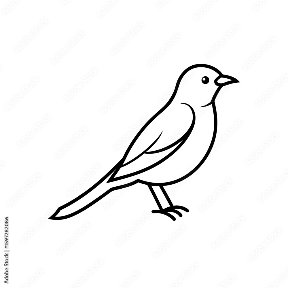 Fototapeta premium mountain bluebird .svg