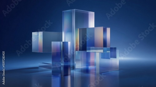 blue business graph