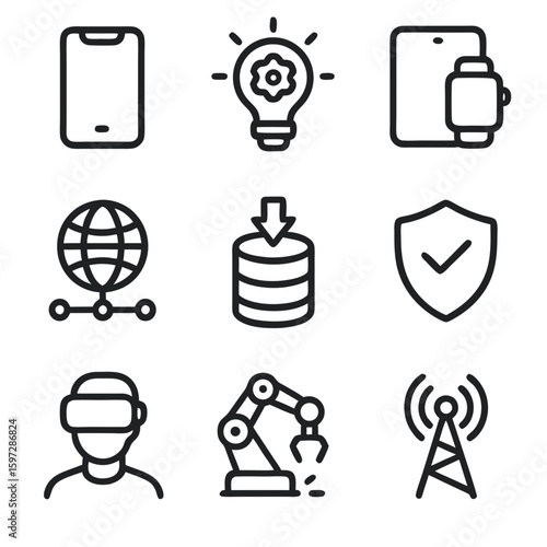 power icons set